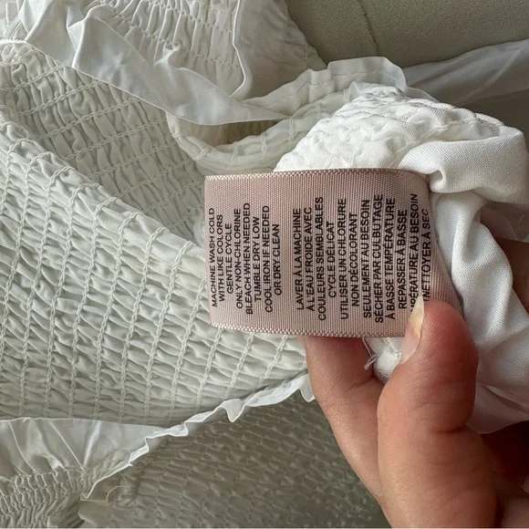 Nwot Philosophy Ivory Ruffled Kids Dress size medium 100% cotton - Picture 8 of 8